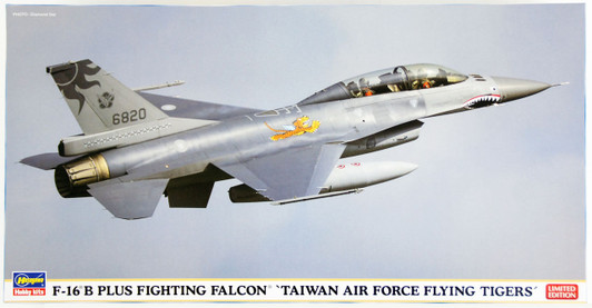 Hasegawa 07422 F-16B Plus Fighting Falcon Taiwan Air Force Flying Tigers 1/48 Scale Kit