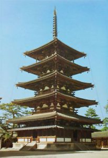 Fujimi Japanese Constructions 1/150 Horyuji Temple Five-story Pagoda Plastic Model