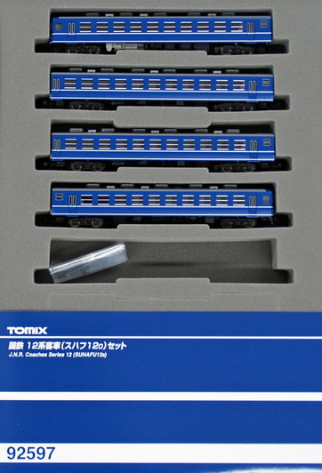 Tomix 92597 JNR Series 12 Passenger Car (SUHAFU 12-0) 4 Cars Set (N scale)