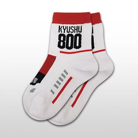 Railway Socks for Kids (Tetsushita Long) Series 800 Shinkansen Tsubame (Size 15-21cm)