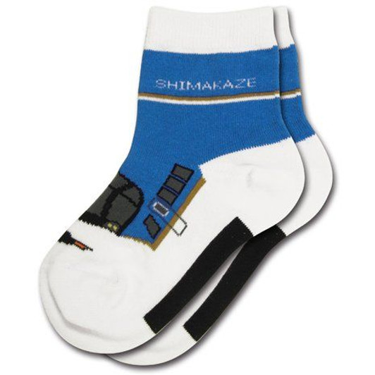 Railway Socks for Kids (Tetsushita Long) Shimakaze (Size 15-21cm)