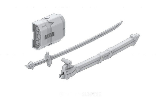 Bandai Builders Parts HD MS Launcher 01 Plastic Model