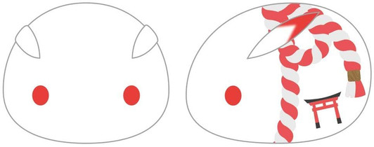 Kotobukiya MochiFure Plush Japan White Rabbit Shrine