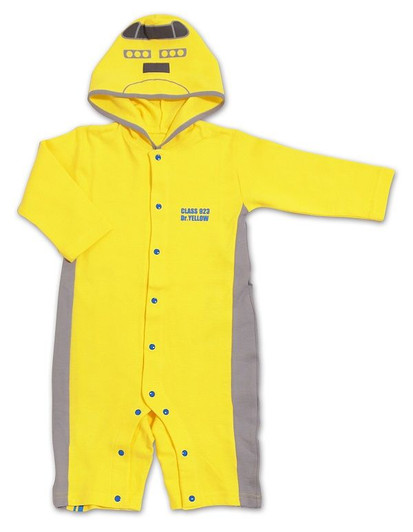Shinkansen Baby Coverall Doctor Yellow (Size 80cm)