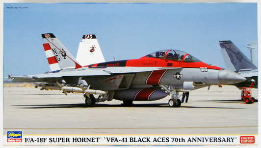 Hasegawa 02184 F/A-18F Super Hornet VFA-41 Black Aces 70th Anniversary 1/72 Scale Kit