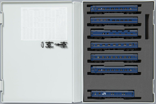 Tomix 98725 JR Limited Express Sleeping Train Series 24 Type 25 'Asakaze' (JR East Ver.) 7 Cars Set (N scale)