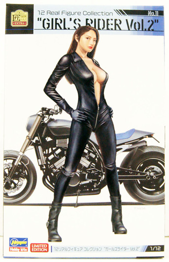 Hasegawa 1/12 Real Figure Collection No.11 Girl Rider Plastic Model