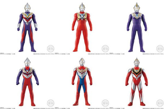Bandai Sofubi Hero Ultraman Trigger & Ultra Heroes 10Pack Box