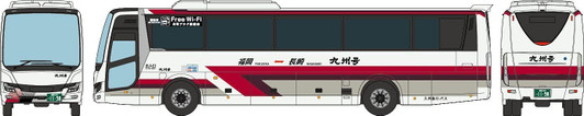 Tomytec Bus Collection Kyushu Kyuko Bus 'Kyushu-Go' (N scale)