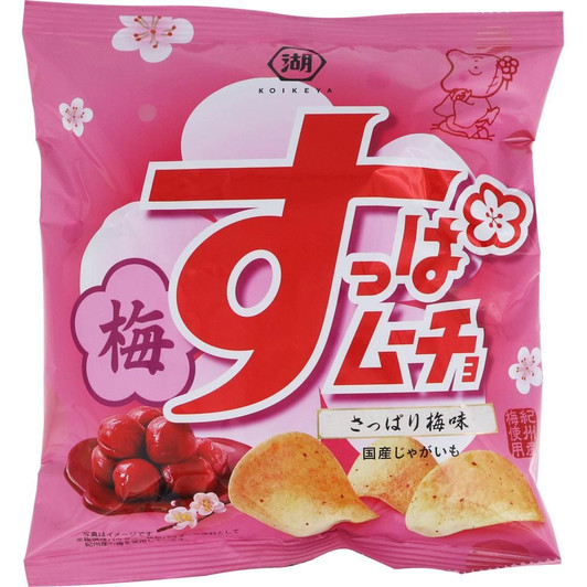 Koikeya Sour Mucho Chips Refreshing Plum Flavor 55G