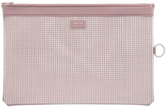LIHIT LAB. Halfway Mesh A4 Case (Rose pink)