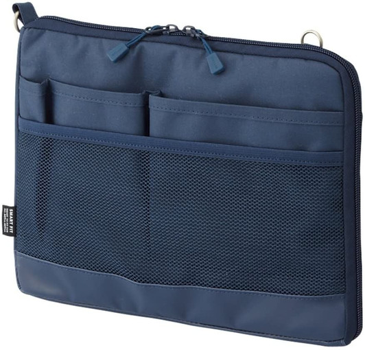 LIHIT LAB. SMART FIT ACTACT Bag-in-bag Horizontal Type Size A5 (Navy)