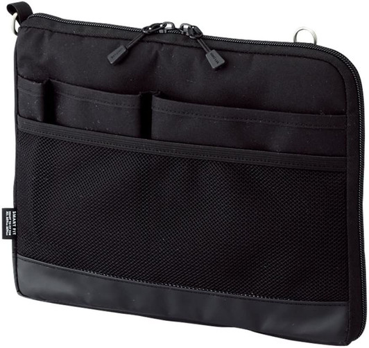 LIHIT LAB. SMART FIT ACTACT Bag-in-bag Horizontal Type Size A5 (Black)