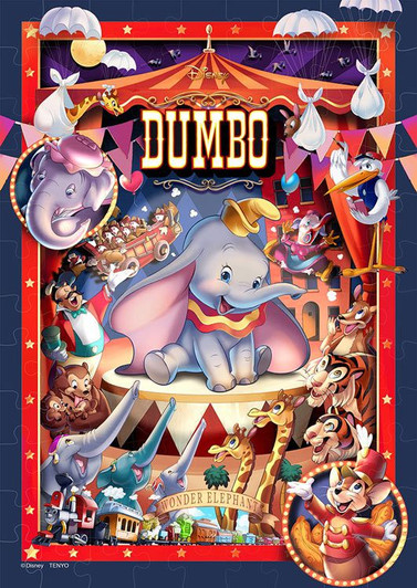 Tenyo D108-018 Jigsaw Puzzle Disney Dumbo the Wonder Elephant (108 Pieces)