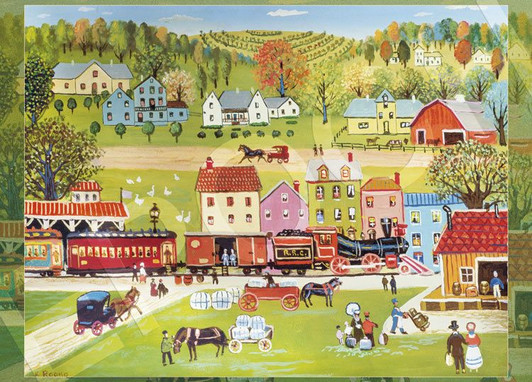 Epoch 79-424s Jigsaw Puzzle Country Station (500 Pieces)