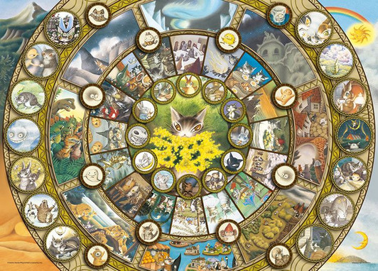 Yanoman 05-1053 Jigsaw Puzzle Wachifield Mandala (500 Pieces)