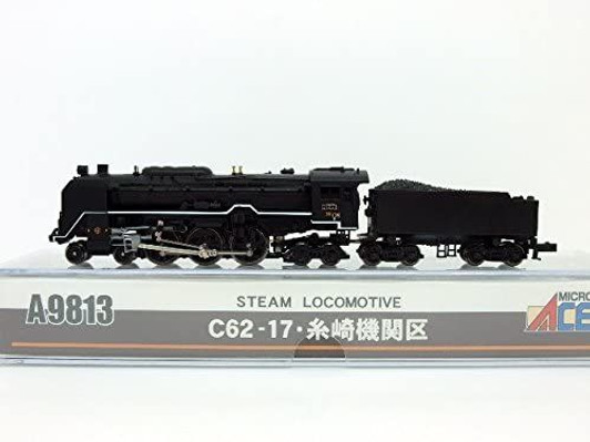 Microace A9813 JNR Steam Locomotive C62-17 Itozaki Depot (N Scale)