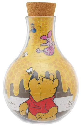 Yanoman 2402-02 Jigsaw Puzzle Puzrium Disney Winnie the Pooh Honey! (128 Plastic Pieces)