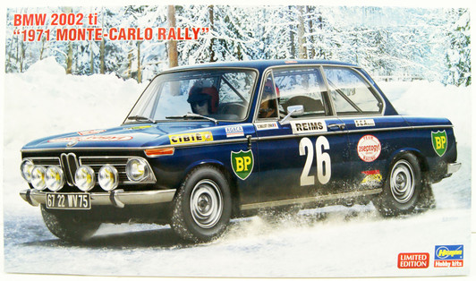 Hasegawa 1/24 BMW 2002 ti' 1971 Monte Carlo Rally Plastic Model