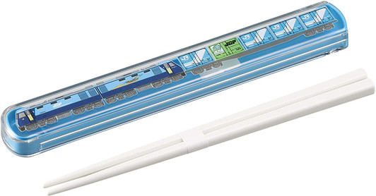 JR Freight Chopsticks with Slide Case (Blue)