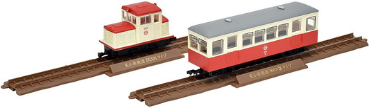 Tomytec Narrow Gauge 80 Memory of Ogoya Railway Type DC121 + HOHAFU 3 2 Cars Set