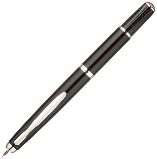 Pilot FCF-2MR-B-M Capless Fermo Black Fountain Pen (NIB:M Medium)