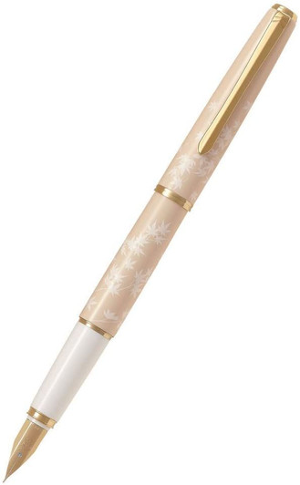 Pilot FD-18SR-MOM Lady White Momiji Fountain Pen (NIB:M Medium)