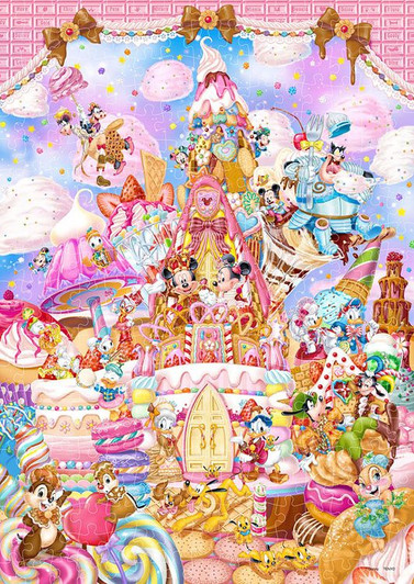 Tenyo D-300-053 Jigsaw Puzzle Disney Mickey & Friends Mickey's Sweet Kingdom (300 Pieces)