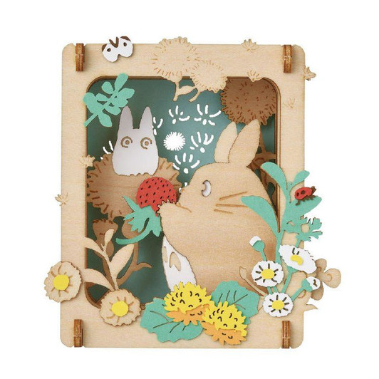 Ensky PT-W16 Paper Theater Wood Style Studio Ghibli My Neighbor Totoro Rasberry Picking