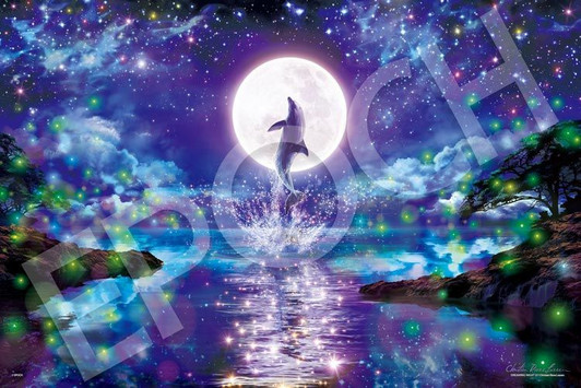 Epoch 13-036s Jigsaw Puzzle Lassen Dreaming Night II (Glow in the Dark) (1000 Pieces)