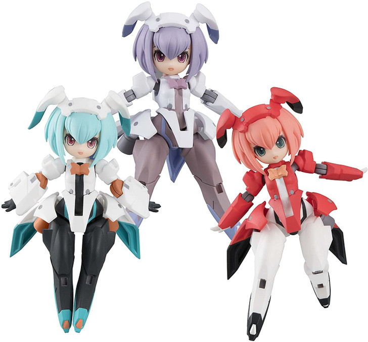 Megahouse Desktop Army - F-606s Flare Nabbit Sisters 3Pack Box