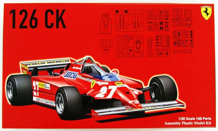 Fujimi GP04 F1 Ferrari 126CK Spain/ Canada GP 1/20 Scale Kit 091969 (4968728091969)