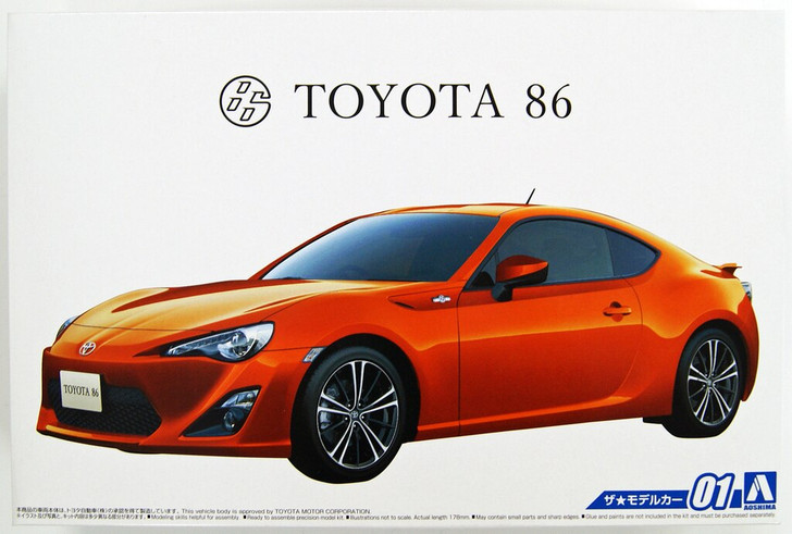 Aoshima 51528 The Model Car 01 TOYOTA ZN6 TOYOTA 86 2012 1/24 scale kit (4905083051528)