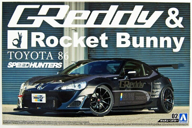 Aoshima 50941 ZN6 TOYOTA 86 Greddy & Rocket Bunny Volk Racing Ver. 1/24 scale (4905083050941)