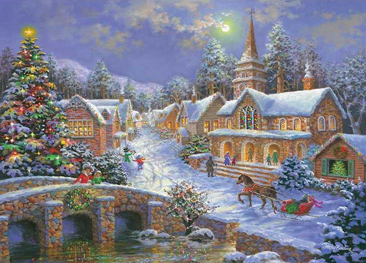 Appleone 500-289 Jigsaw Puzzle Moonlight Serenade by Nicky Boehme (500 Pieces)