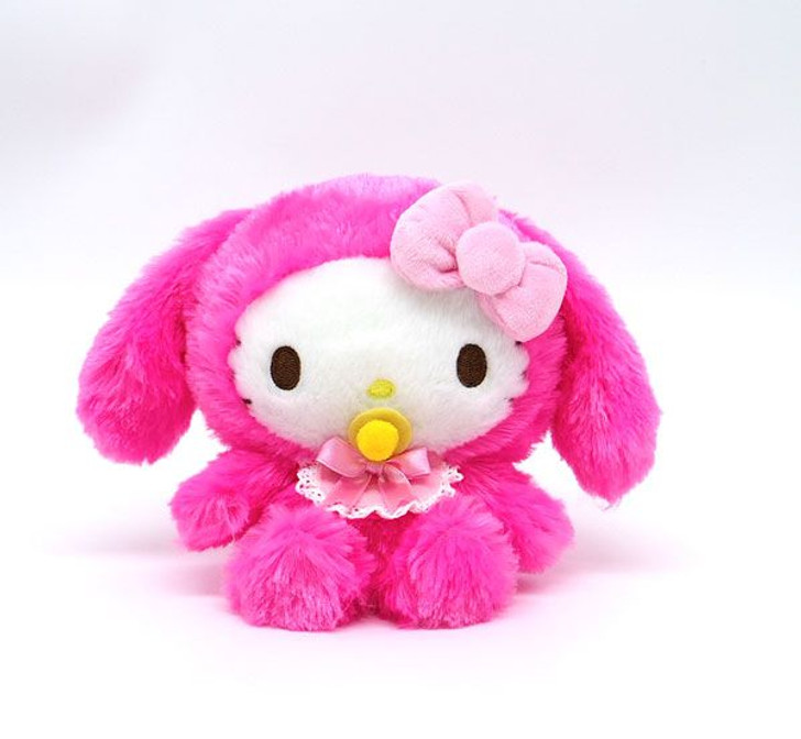 Nakajima Sanrio Fuwakuta Baby Plush Doll Hello Kitty