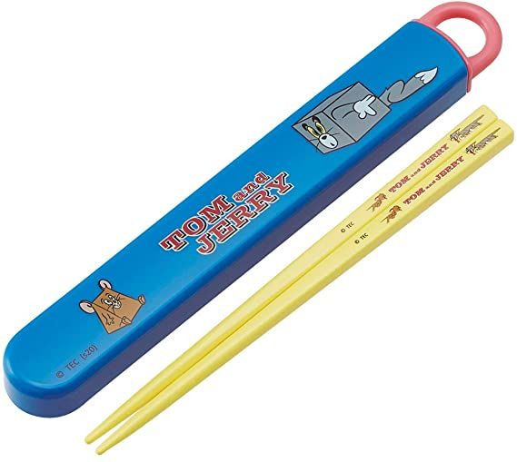 Skater Tom and Jerry Antibacterial Slide Chopsticks Box Set