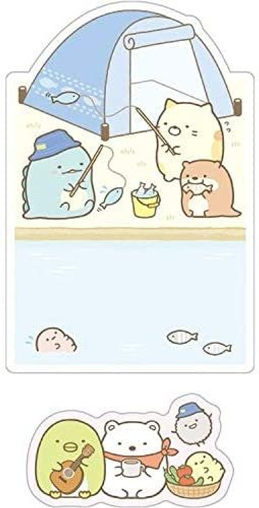 San-x Sumikko Gurashi Sticky Note Sumikko Camp With Kawauso