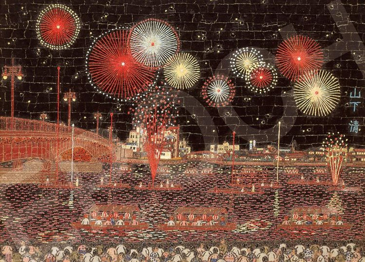 Epoch 79-446s Jigsaw Puzzle Fireworks in Ryogoku Japan (500 Pieces)