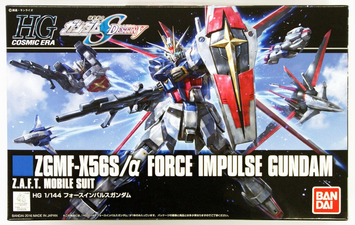 Bandai HGUC 198 Gundam ZGMF-X56S/a FORCE IMPULSE Gundam 1/144 Scale Kit (4573102592415)
