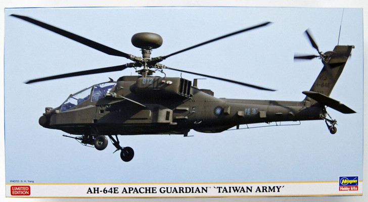 Hasegawa 07432 AH-64E Apache Guardian Taiwan Army 1/48 Scale Kit (4967834074323)
