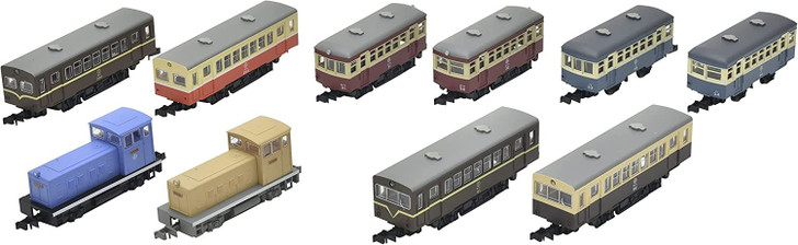 Tomytec Nostalgic Tetsudo Collection Series No.2 One Carton (10 Trains) (N scale)