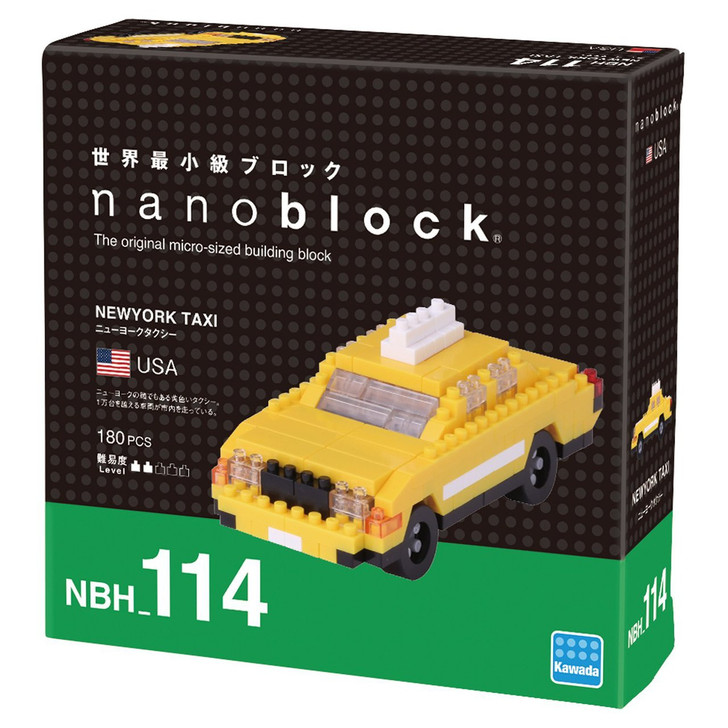 Kawada NBH-114 nanoblock New York Taxi (4972825202470)