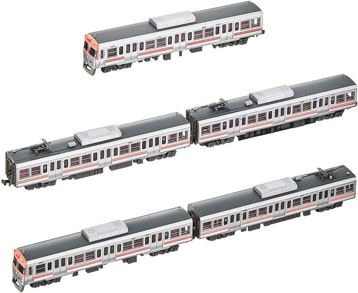 Microace A6575 Keio Series 3000 Renewal Car Single Arm Pantograph Salmon Pink 5 Cars Set (N Scale)