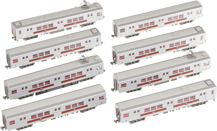 Microace A8093 Osaka City Transportation Bureau Series 60 Non-cooling/Side Brown Belt 8 Cars Set (N Scale)