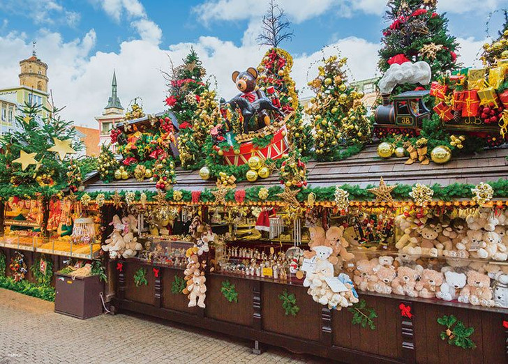 Epoch 79-465s Jigsaw Puzzle Christmas Market in Stuttgart Germany (500 Pieces)