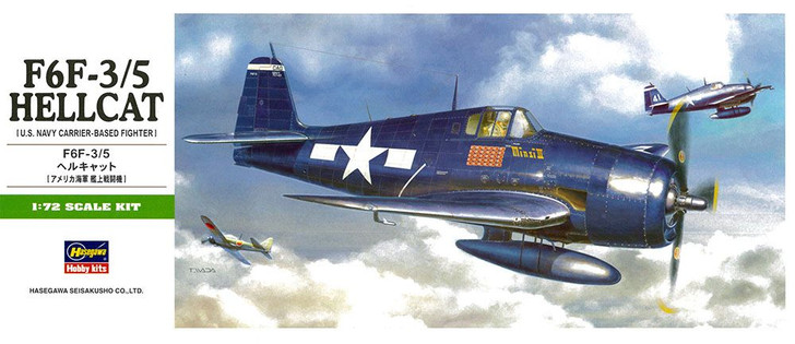 Hasegawa 1/72 F6F-3/5 Hellcat Plastic Model