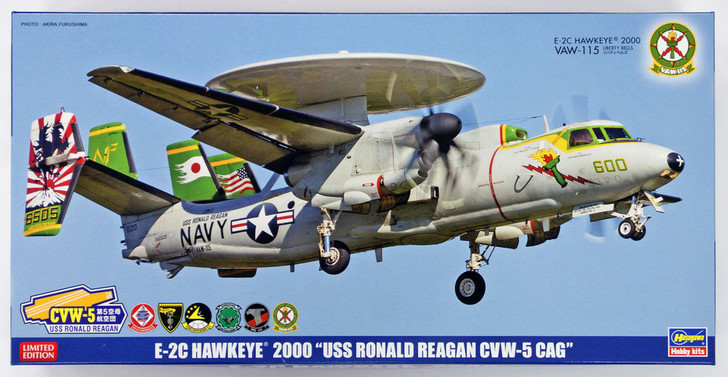 Hasegawa SP342 E-2C Hawkeye 2000 USS Ronald Reagan CVW-5 CAG 1/72 Scale Kit (4967834521421)