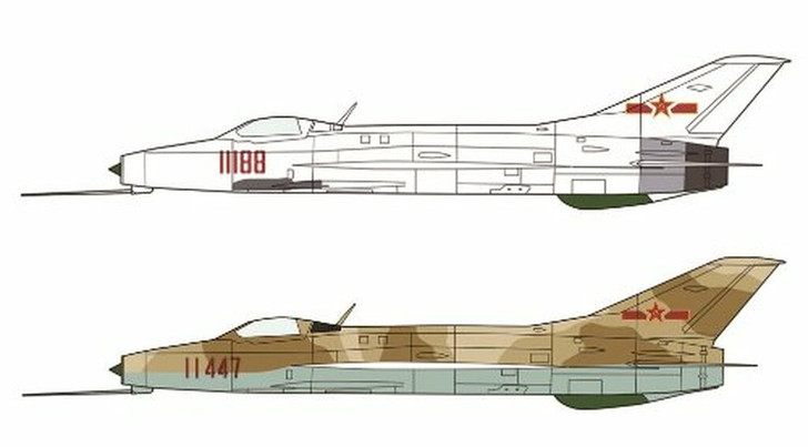 Hasegawa 02102 J-7 China Air Force 1/72 Scale Kit (4967834021020)