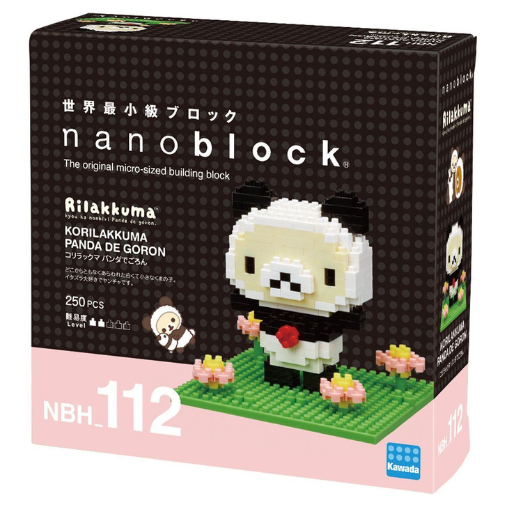 Kawada NBH-112 nanoblock Korilakkuma Panda de Goron (4972825202050)